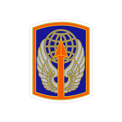 166 Aviation Brigade (U.S. Army) REVERSE PRINT Transparent STICKER-3" × 3"-The Sticker Space