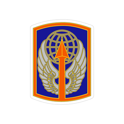 166 Aviation Brigade (U.S. Army) REVERSE PRINT Transparent STICKER-4" × 4"-The Sticker Space