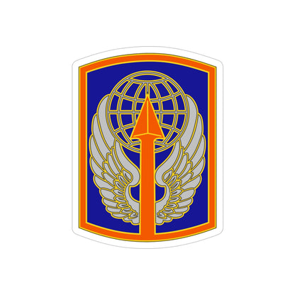 166 Aviation Brigade (U.S. Army) REVERSE PRINT Transparent STICKER-5" × 5"-The Sticker Space