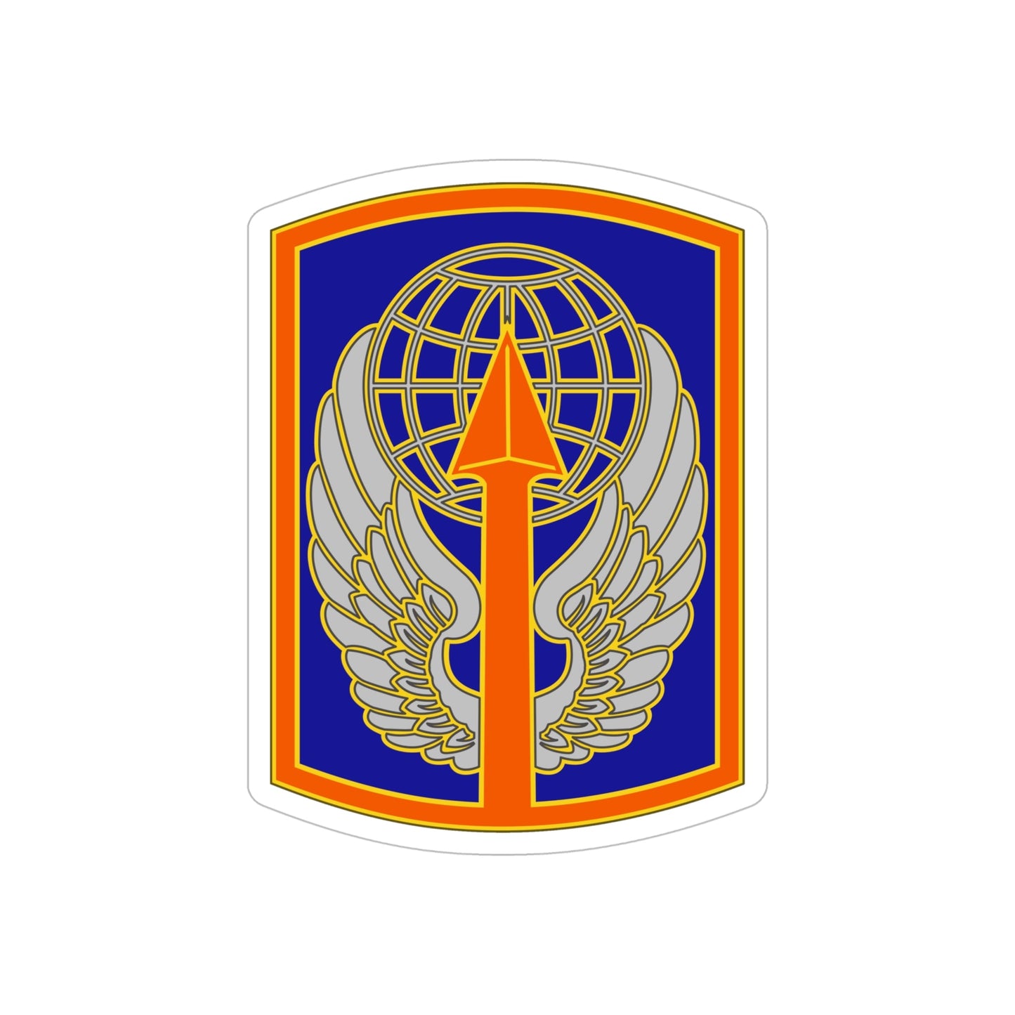 166 Aviation Brigade (U.S. Army) REVERSE PRINT Transparent STICKER-6" × 6"-The Sticker Space