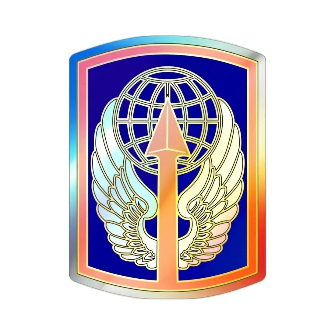 166 Aviation Brigade (U.S. Army) Holographic STICKER Die-Cut Vinyl Decal 2 Inch Holographic - The Sticker Space