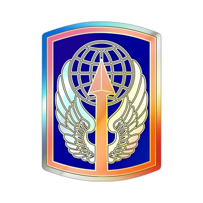 166 Aviation Brigade (U.S. Army) Holographic STICKER Die-Cut Vinyl Decal 4 Inch Holographic - The Sticker Space