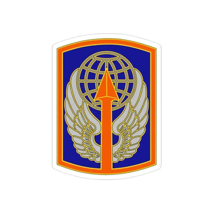 166 Aviation Brigade (U.S. Army) REVERSE PRINT Transparent Die-Cut STICKER 2 Inch Die-Cut Transparent - The Sticker Space