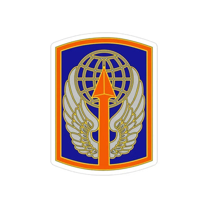 166 Aviation Brigade (U.S. Army) REVERSE PRINT Transparent Die-Cut STICKER 3 Inch Die-Cut Transparent - The Sticker Space
