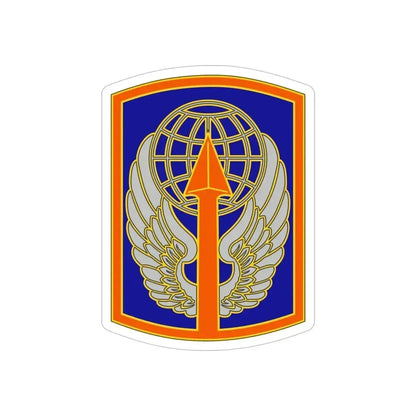 166 Aviation Brigade (U.S. Army) REVERSE PRINT Transparent Die-Cut STICKER 5 Inch Die-Cut Transparent - The Sticker Space