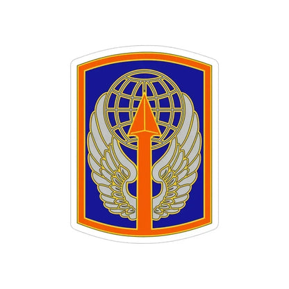 166 Aviation Brigade (U.S. Army) REVERSE PRINT Transparent Die-Cut STICKER 6 Inch Die-Cut Transparent - The Sticker Space