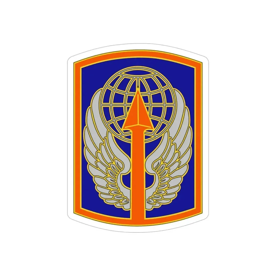 166 Aviation Brigade (U.S. Army) REVERSE PRINT Transparent Die-Cut STICKER - The Sticker Space