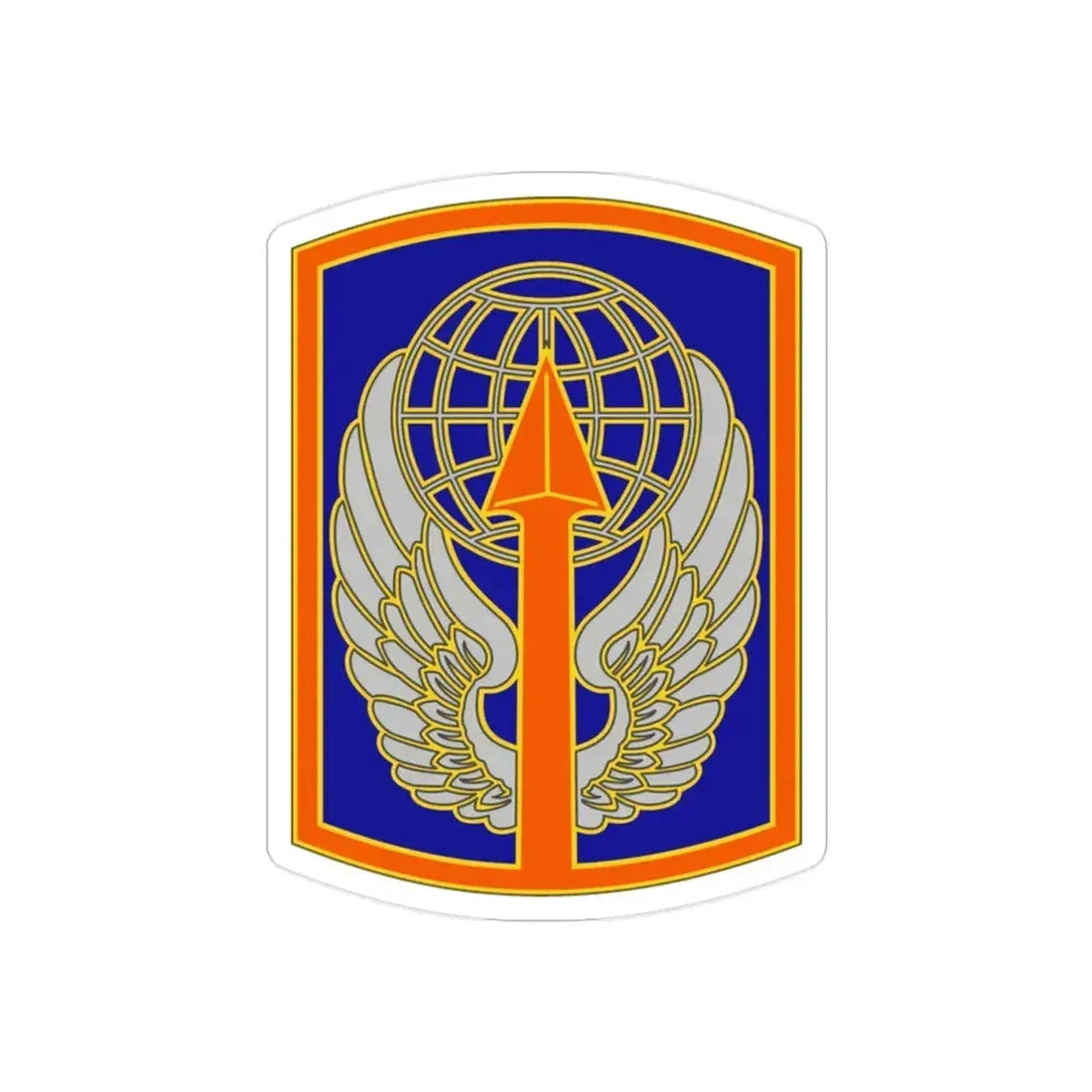 166 Aviation Brigade (U.S. Army) REVERSE PRINT Transparent Die-Cut STICKER - The Sticker Space