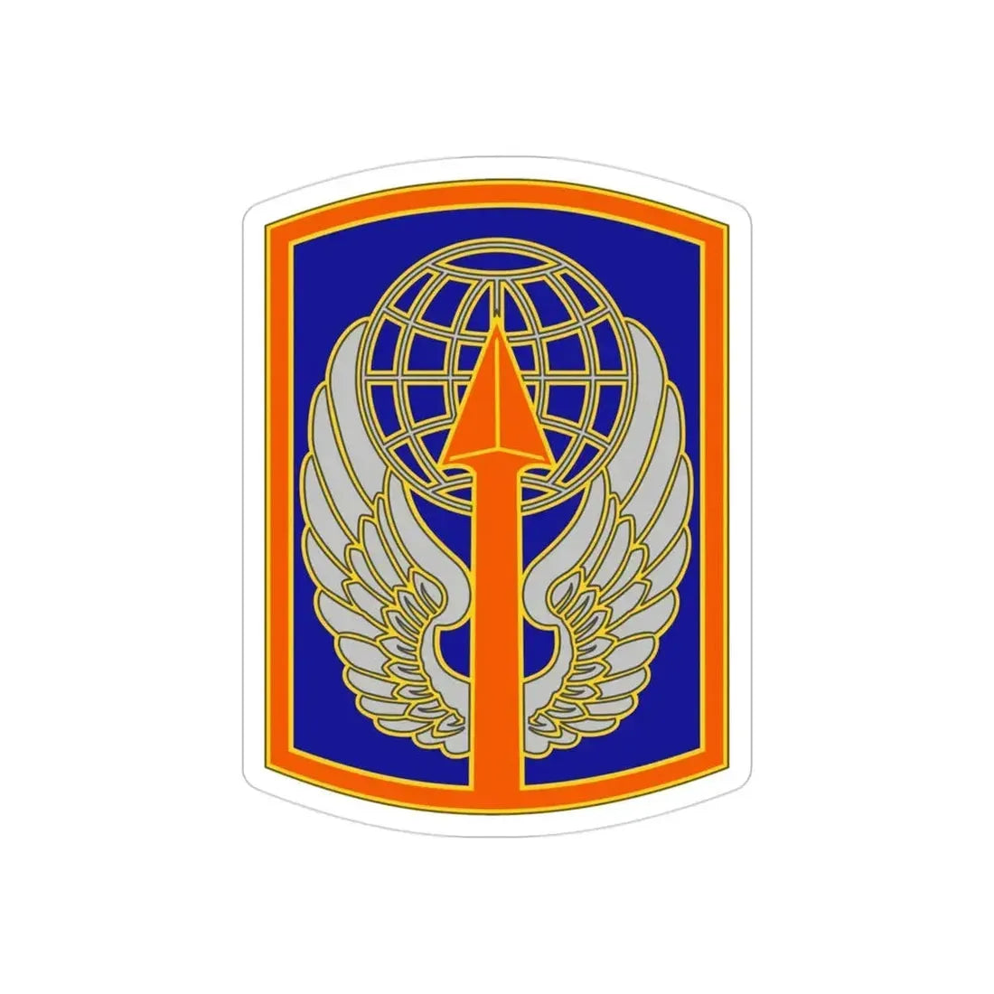 166 Aviation Brigade (U.S. Army) REVERSE PRINT Transparent Die-Cut STICKER - The Sticker Space