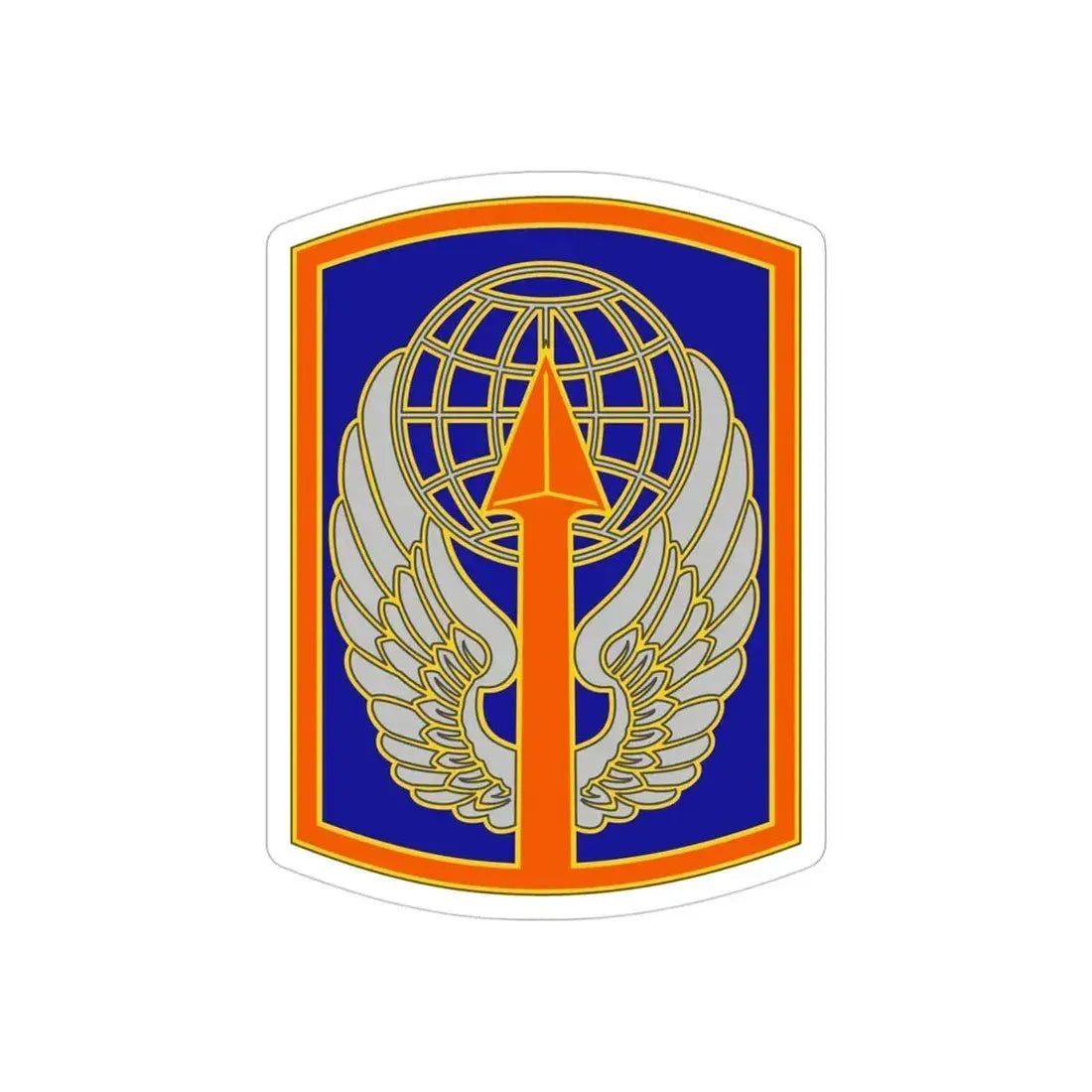 166 Aviation Brigade (U.S. Army) REVERSE PRINT Transparent Die-Cut STICKER - The Sticker Space