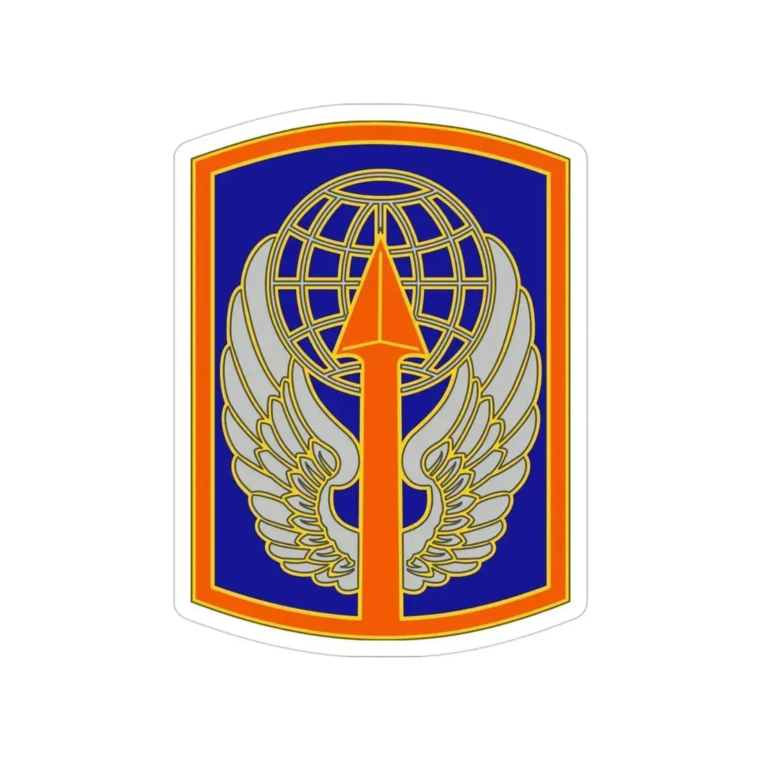 166 Aviation Brigade (U.S. Army) Transparent STICKER Die-Cut Vinyl Decal 4 Inch - The Sticker Space