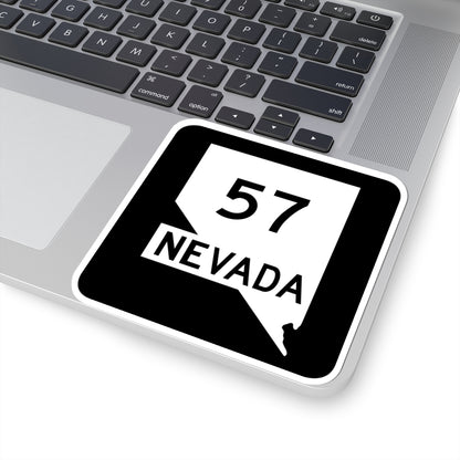 Nevada 57 (Nevada) (Road Sign) STICKER Vinyl Kiss-Cut Decal