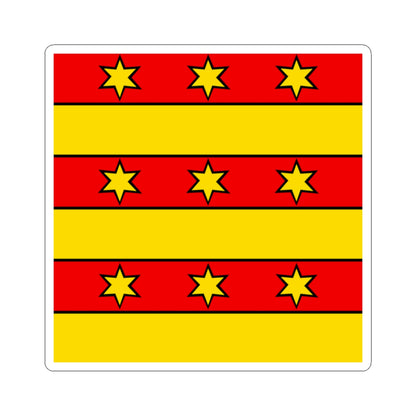 CHE Bezirk Rheinfelden Flag (Switzerland) STICKER Vinyl Kiss-Cut Decal