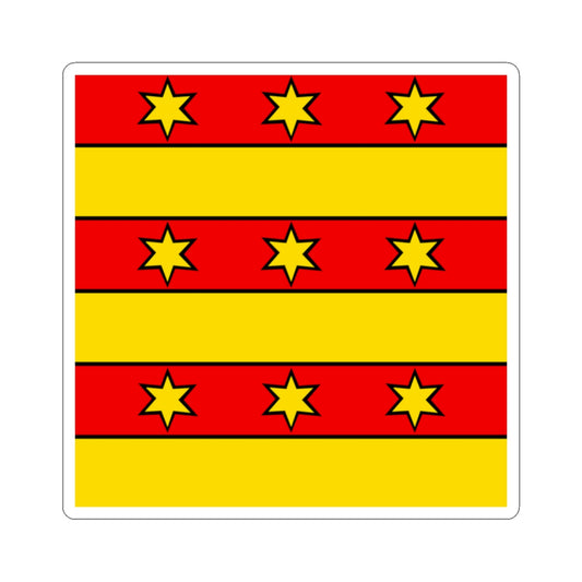CHE Bezirk Rheinfelden Flag (Switzerland) STICKER Vinyl Kiss-Cut Decal