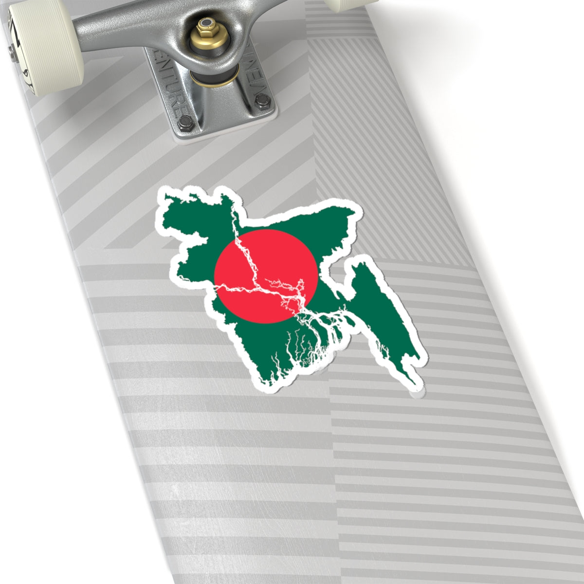 Flag-map of Bangladesh2 (Bangladesh) STICKER Vinyl Kiss-Cut Decal