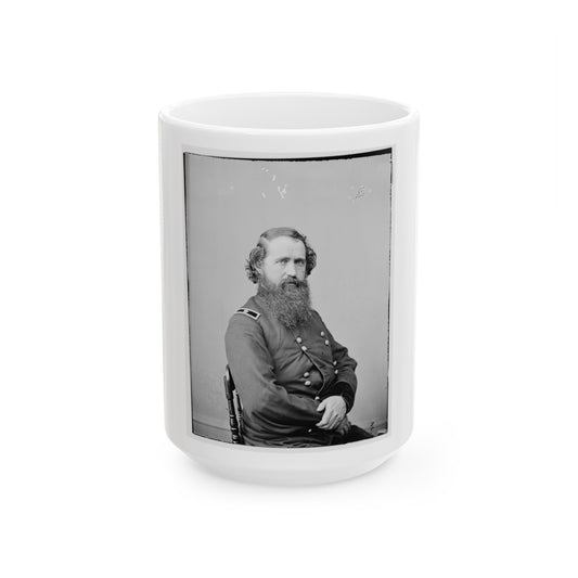 Portrait Of Brig. Gen. Robert Mitchell, Officer Of The Federal Army (U.S. Civil War) White Coffee Mug