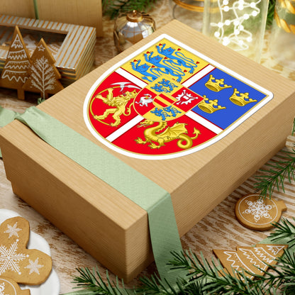 Armoiries de la princesse Dorothée de Danemark 1520-1560 (Denmark) (Coat of Arms) STICKER Vinyl Kiss-Cut Decal