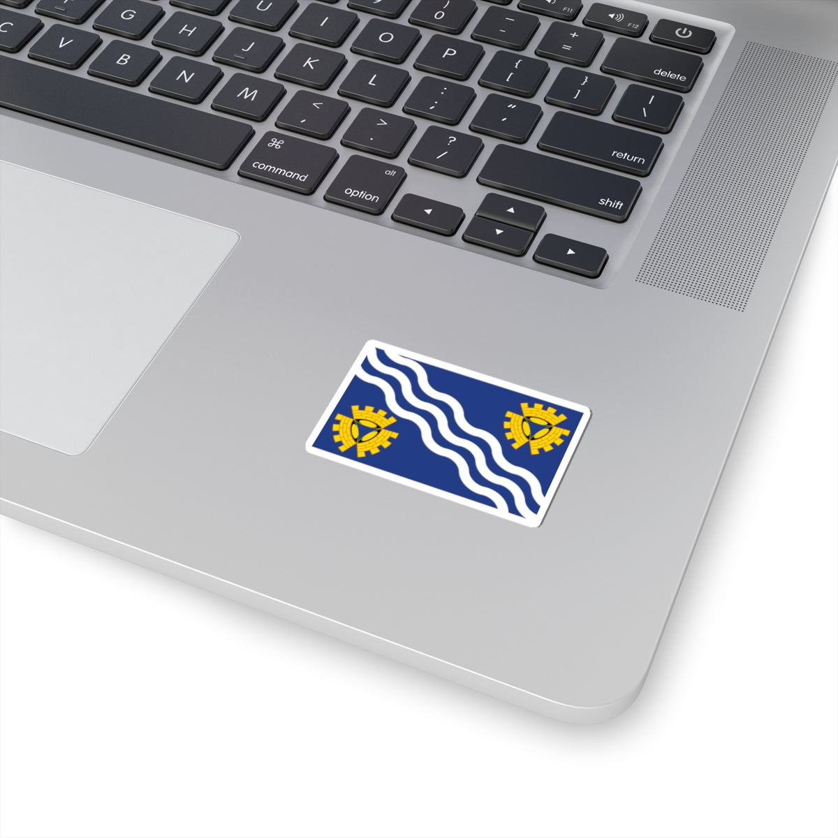 County Flag of Merseyside (England) STICKER Vinyl Kiss-Cut Decal
