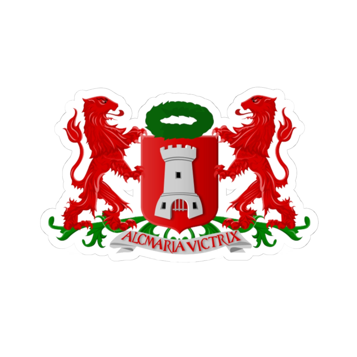 Alkmaar wapen (Netherlands) (Coat of Arms) STICKER Vinyl Kiss-Cut Decal