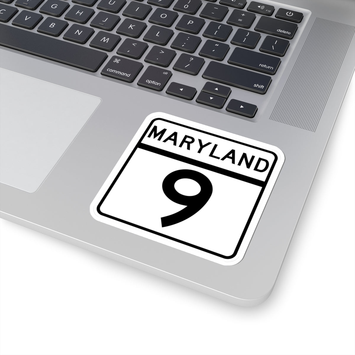 MD Route 9 (Maryland) (Road Sign) STICKER Vinyl Kiss-Cut Decal