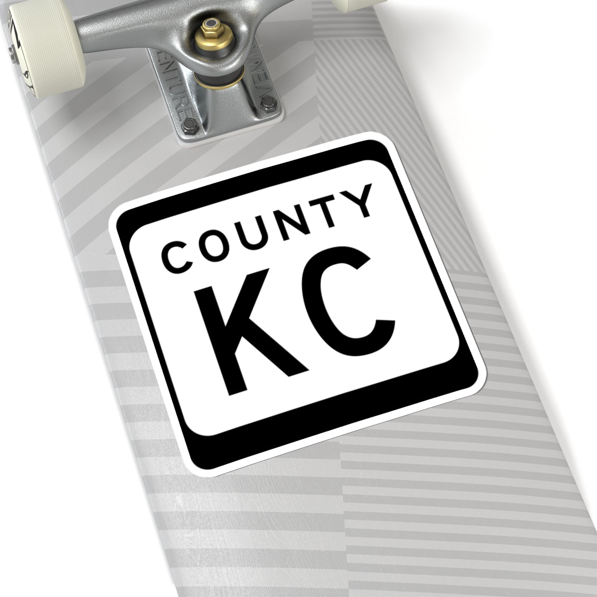 WIS County KC (Wisconsin) (Road Sign) STICKER Vinyl Kiss-Cut Decal