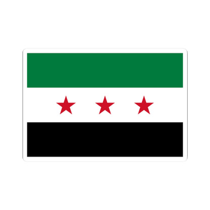 Flag of the Syrian revolution small stars (Syria) STICKER Vinyl Kiss-Cut Decal