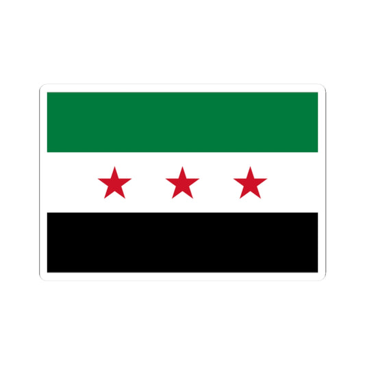 Flag of the Syrian revolution small stars (Syria) STICKER Vinyl Kiss-Cut Decal
