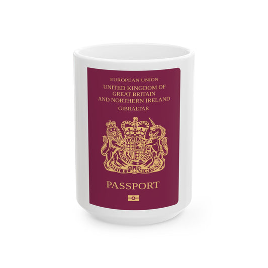 Gibraltar Passport - White Coffee Mug
