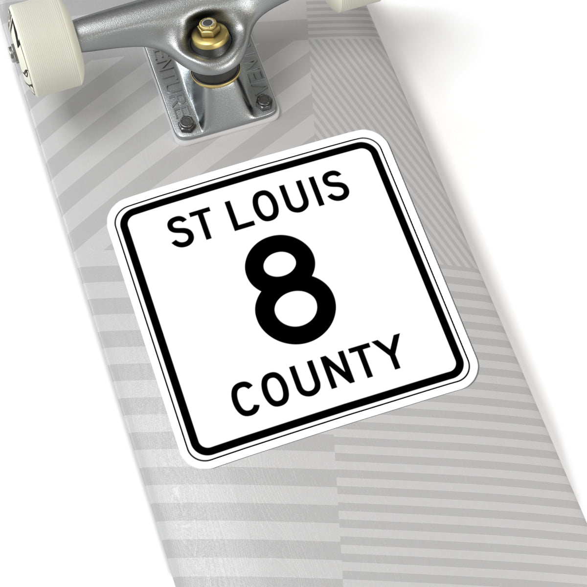 St Louis County Route 8 MN (Minnesota) (Road Sign) STICKER Vinyl Kiss-Cut Decal