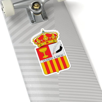 Escudo de Calcena (Spain) (Coat of Arms) STICKER Vinyl Kiss-Cut Decal