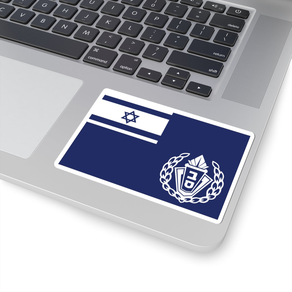 Flag of Israel Prison Service Commander (Israel) STICKER Vinyl Kiss-Cut Decal