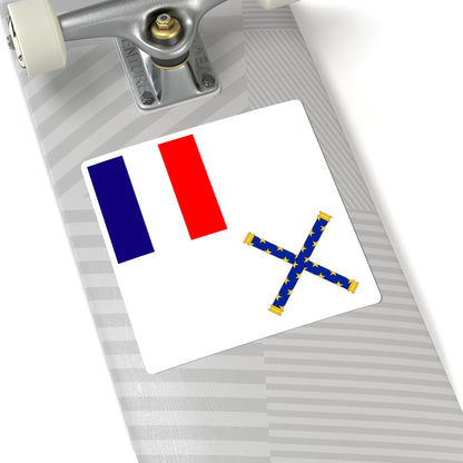 Flag of Marshal of France (France) STICKER Vinyl Kiss-Cut Decal