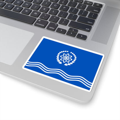 Flag of Obninsk Kaluga oblast (Russia) STICKER Vinyl Kiss-Cut Decal