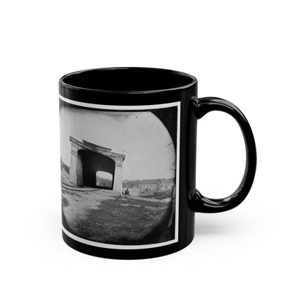 Richmond, Va. Ruins Of Richmond & Danville Railroad Bridge (U.S. Civil War) Black Coffee Mug