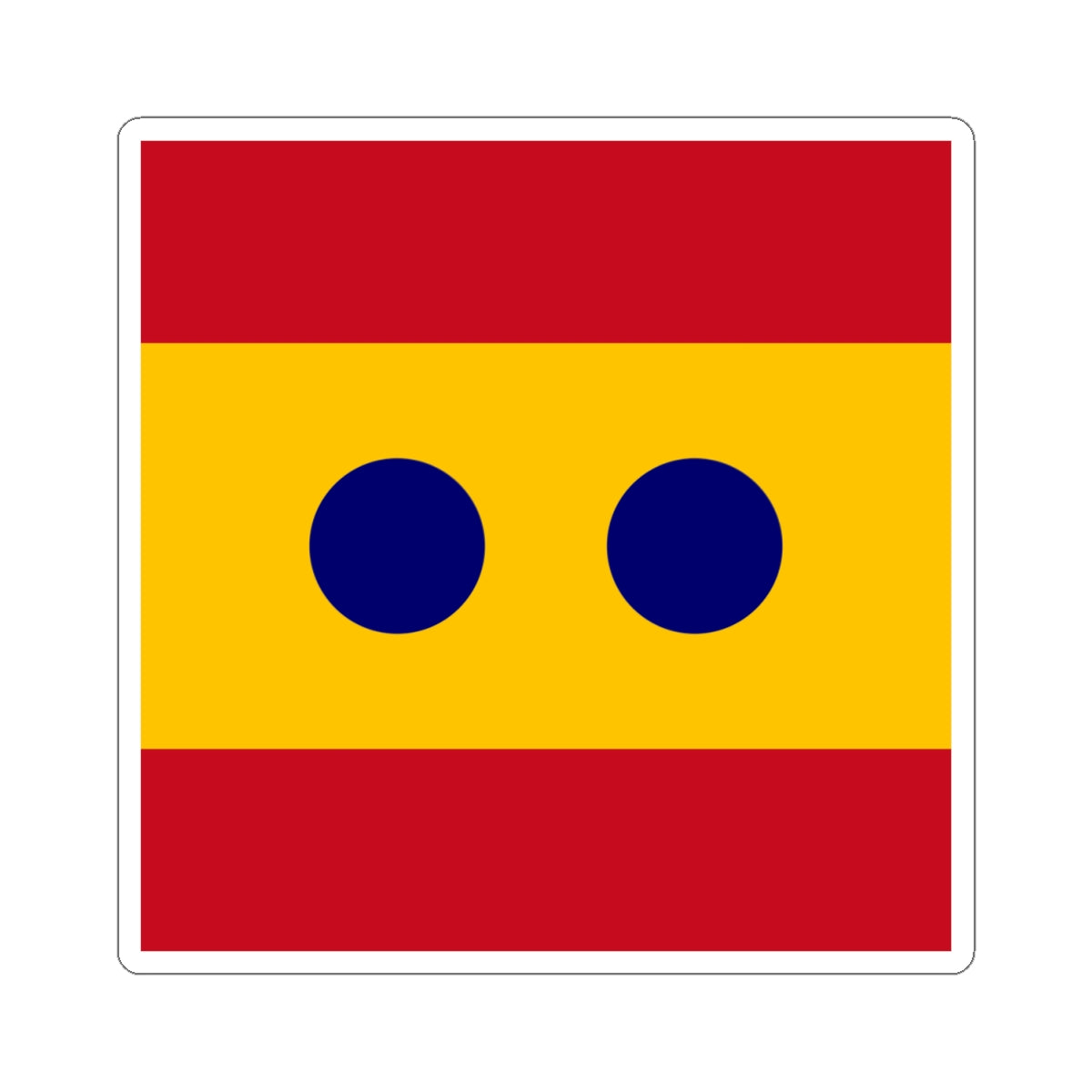 Flag of Vice Admiral Spain (Spain) STICKER Vinyl Kiss-Cut Decal