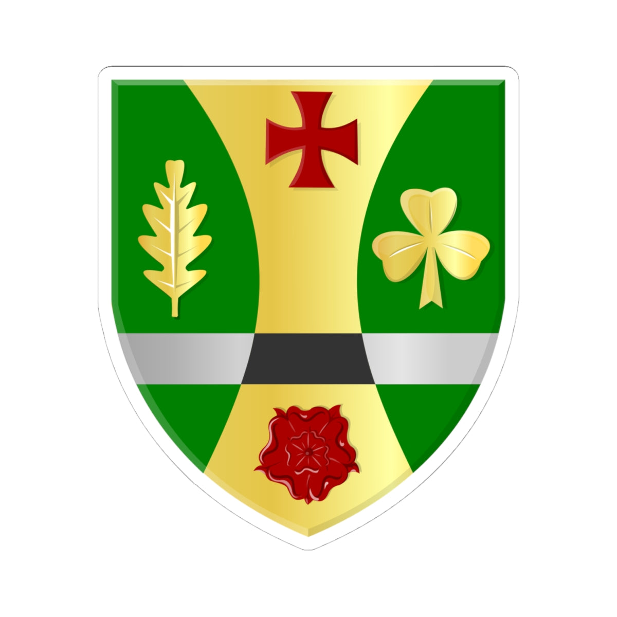 Bakkefean wapen (Netherlands) (Coat of Arms) STICKER Vinyl Kiss-Cut Decal