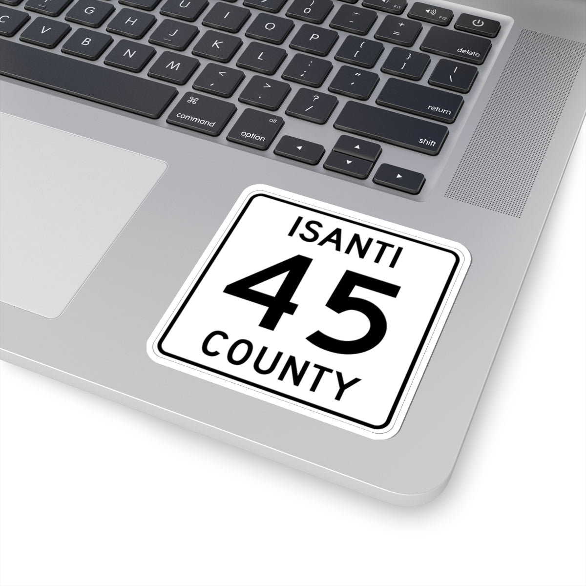 Isanti County 45 MN (Minnesota) (Road Sign) STICKER Vinyl Kiss-Cut Decal