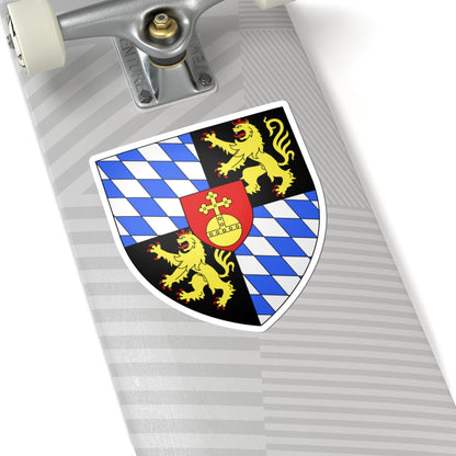 Armoiries électeurs de Bavière (Czech Republic) (Coat of Arms) STICKER Vinyl Kiss-Cut Decal