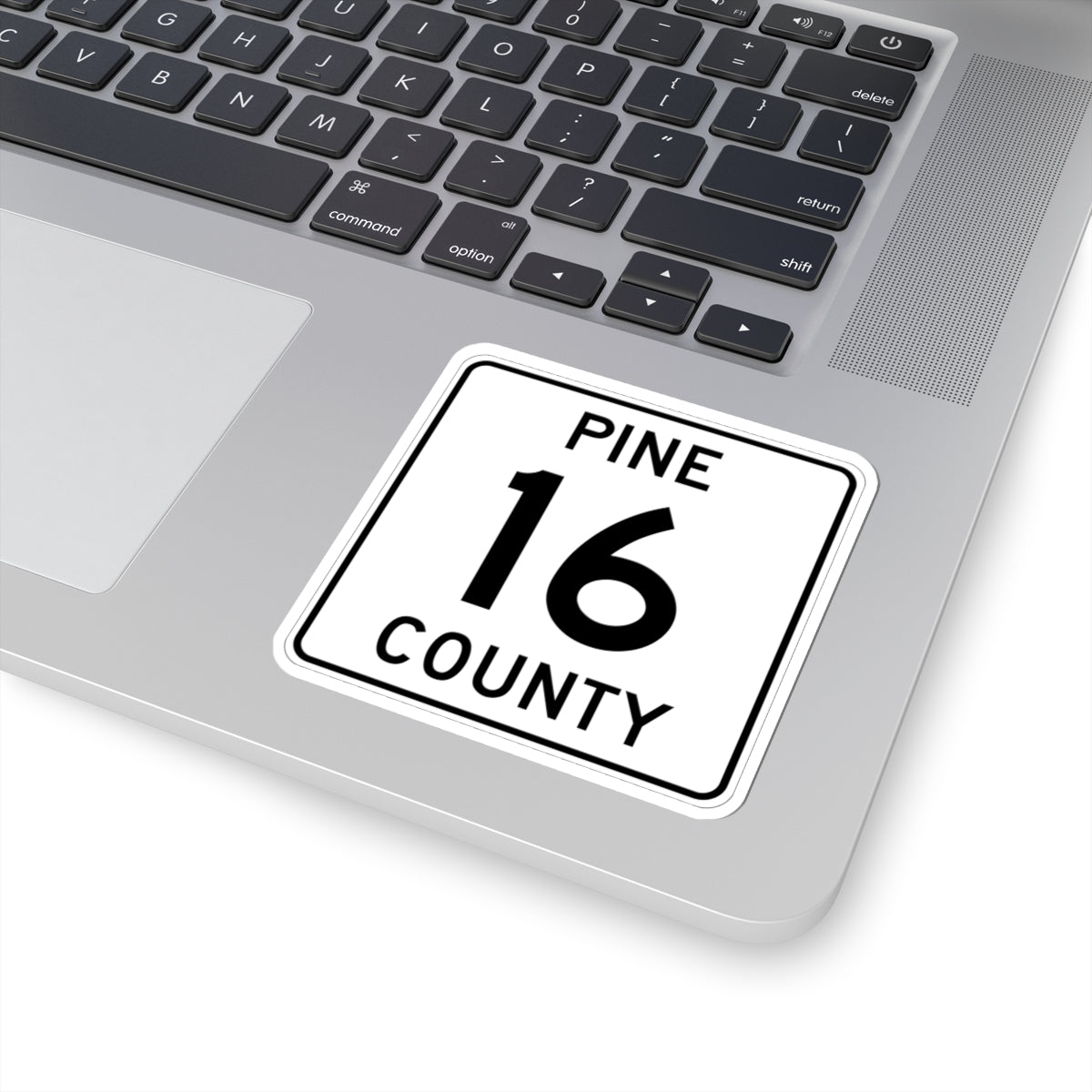 Pine County Route 16 MN (Minnesota) (Road Sign) STICKER Vinyl Kiss-Cut Decal
