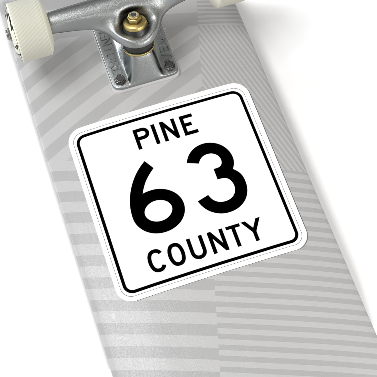 Pine County Route 63 MN (Minnesota) (Road Sign) STICKER Vinyl Kiss-Cut Decal
