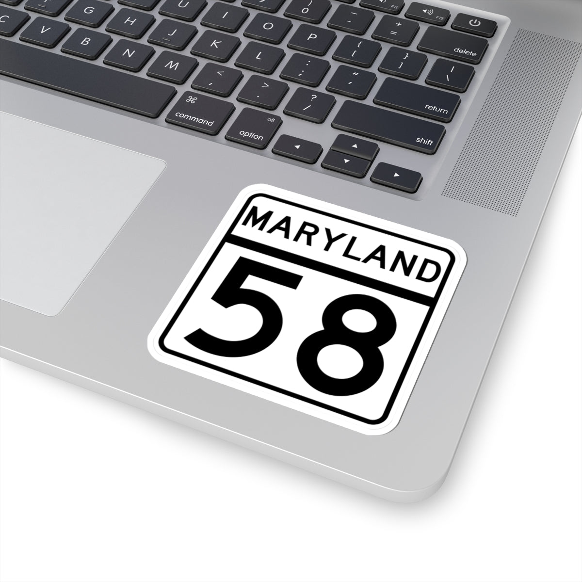 MD Route 58 (Maryland) (Road Sign) STICKER Vinyl Kiss-Cut Decal