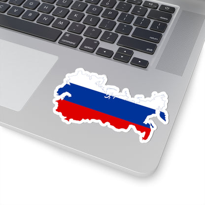 Flag-map of the Russian Empire (Russia) STICKER Vinyl Kiss-Cut Decal