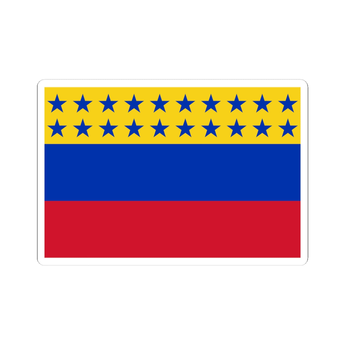 Flag of Venezuela 1859-1863 (Venezuela) STICKER Vinyl Kiss-Cut Decal