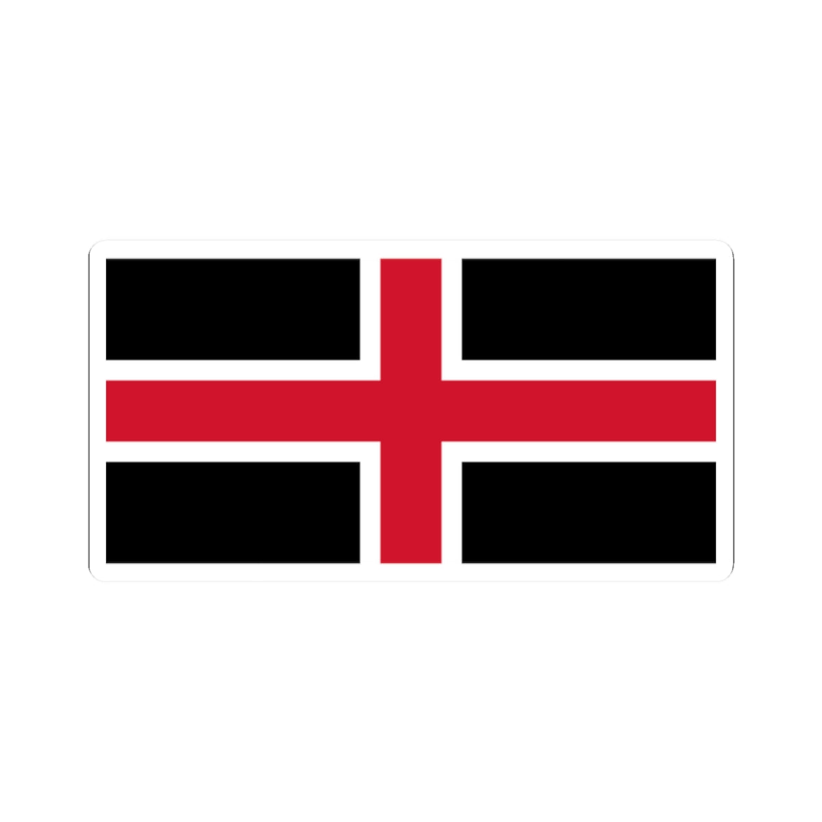 Flag of Durham (England) STICKER Vinyl Kiss-Cut Decal