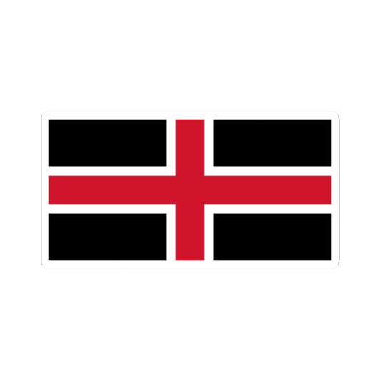 Flag of Durham (England) STICKER Vinyl Kiss-Cut Decal