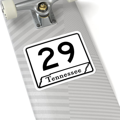 Tennessee 29 (Tennessee) (Road Sign) STICKER Vinyl Kiss-Cut Decal