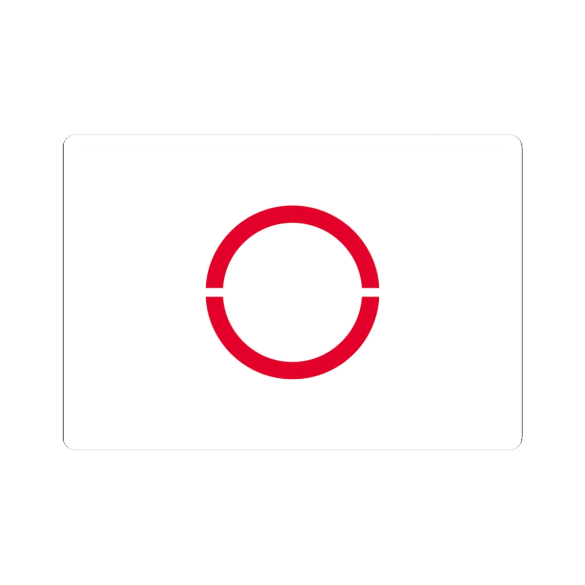 Flag of Okaya Nagano (Japan) STICKER Vinyl Kiss-Cut Decal