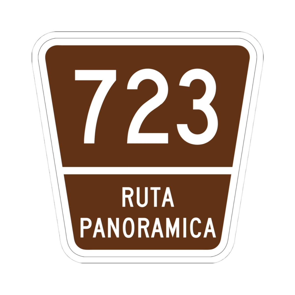 PR old scenic route 723 (Puerto Rico) (Road Sign) STICKER Vinyl Kiss-Cut Decal
