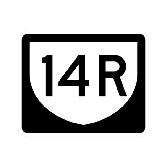 PR urban primary 14R (Puerto Rico) (Road Sign) STICKER Vinyl Kiss-Cut Decal