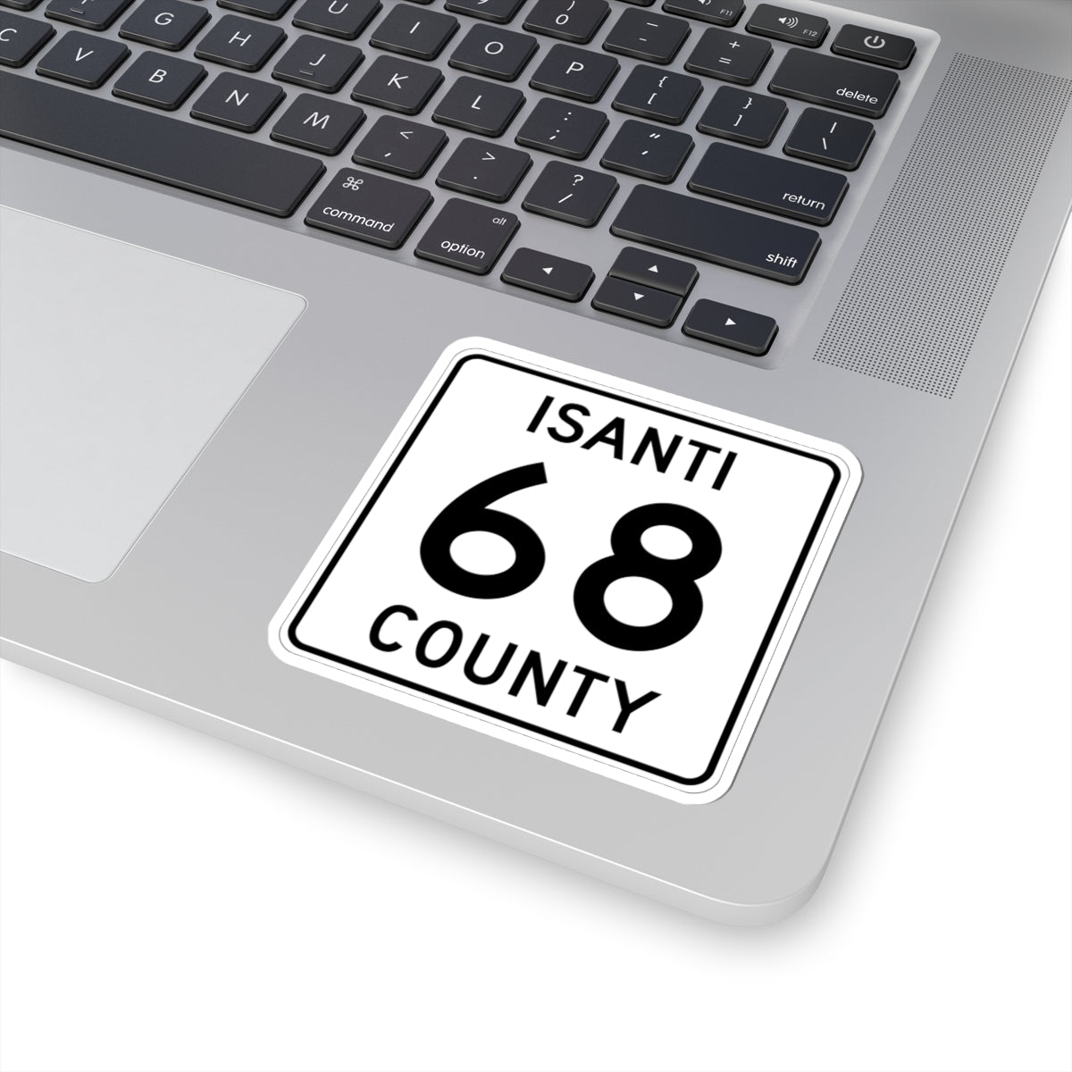 Isanti County 68 MN (Minnesota) (Road Sign) STICKER Vinyl Kiss-Cut Decal
